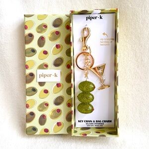 Viral Piper K Martini Olives Key Chain / Bag Charm